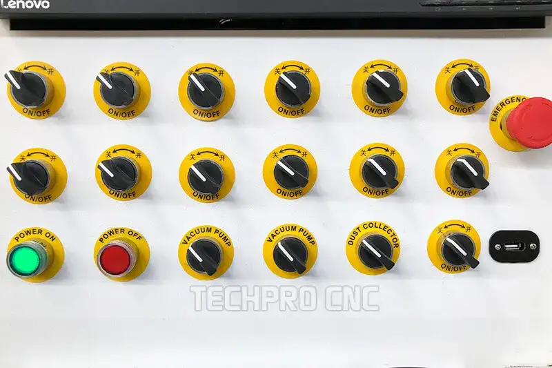 Affordable 3 Axis CNC Wood Router with 4 Spindles - TECHPRO®