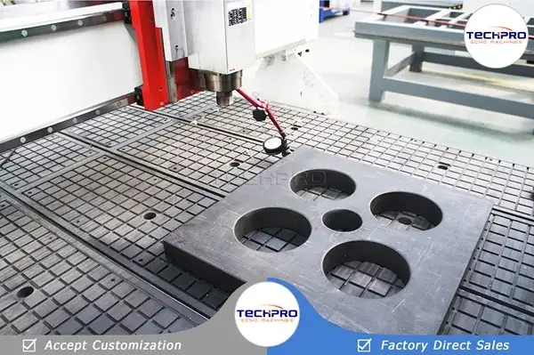 TechPro CNC Machine Spindle accuracy test