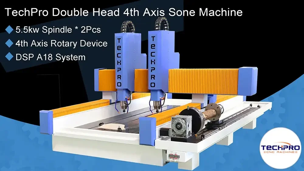 4th axis double head stone carving machine solutions