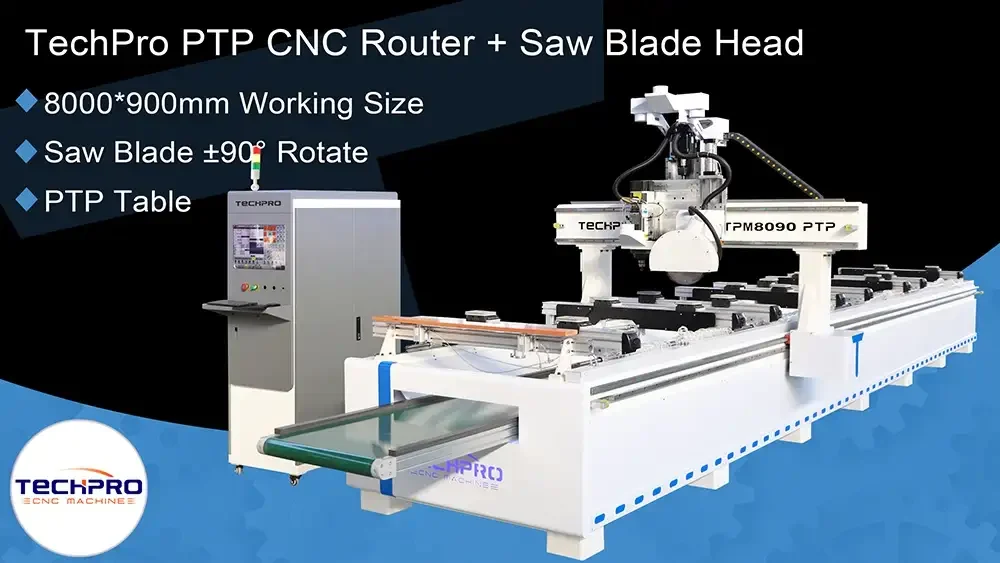 PTP CNC Router Machine TPM8090 Solutons
