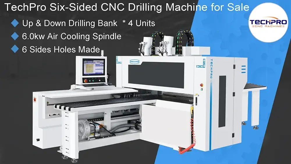 automatic six side drilling machine for wood panel
