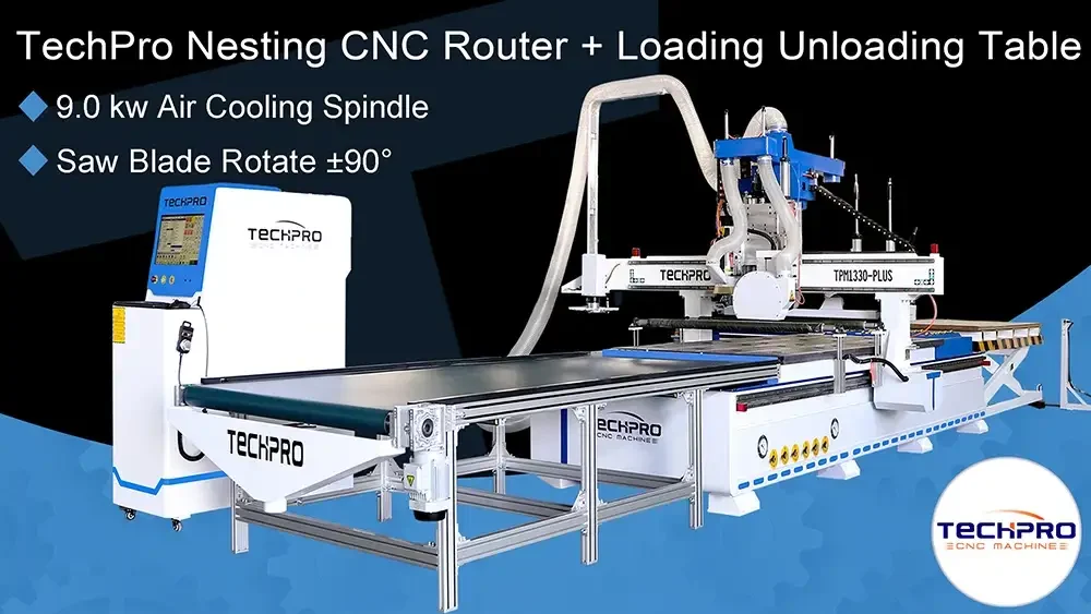 nesting cnc machine with loading unloading table solutions