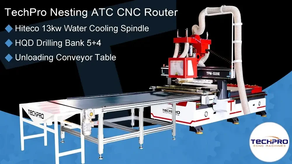 nesting cnc router machine with unloading table solutions