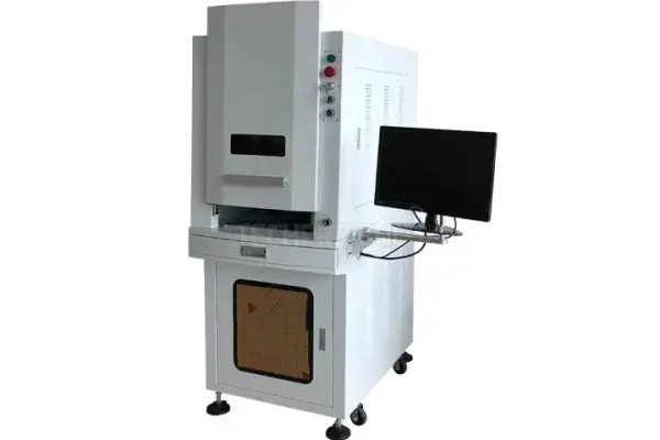 UV-laser PCB-markeringsmasjien vir kristalglas keramiekbord te koop